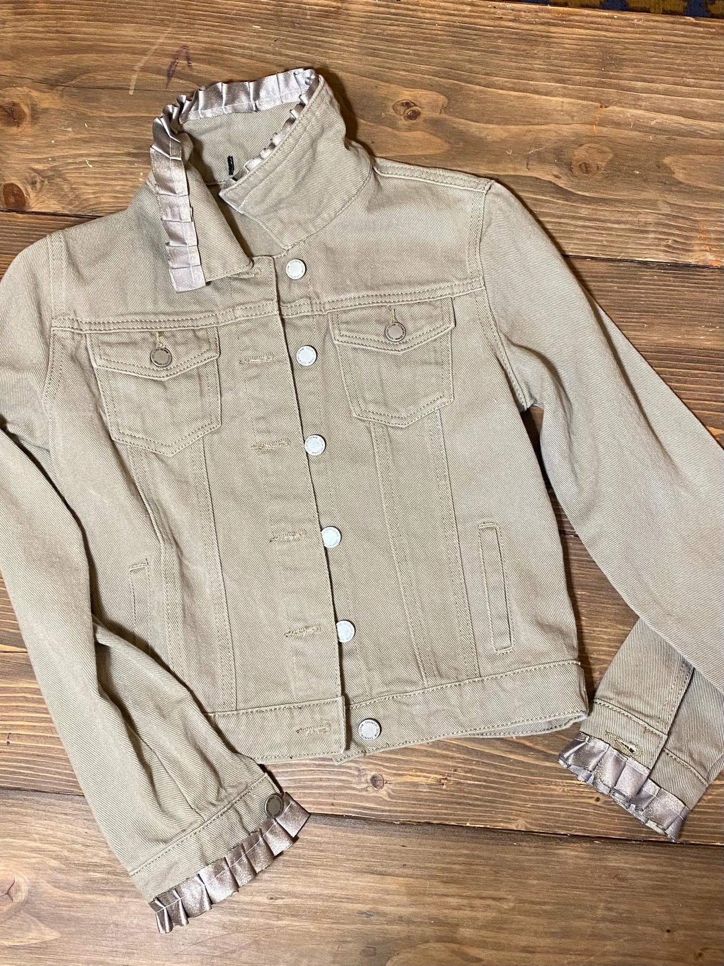 Beige Denim Jacket