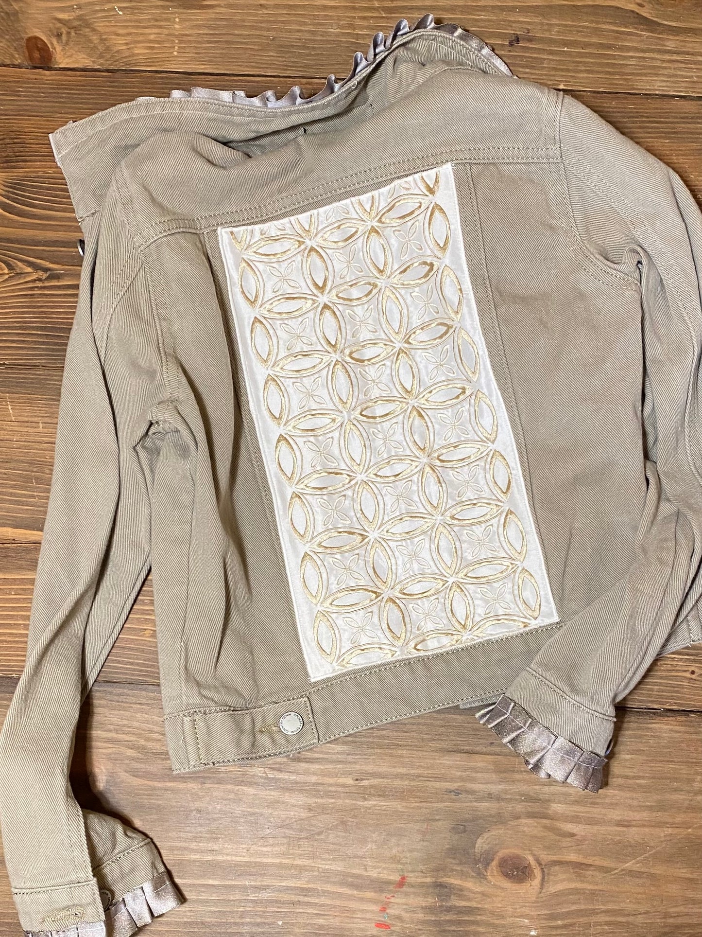 Beige Denim Jacket
