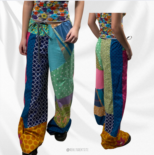 Funky and Colorful Wide Legged Pants