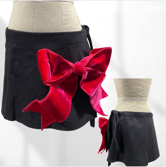 Fuchsia Bow Wrap Skirt