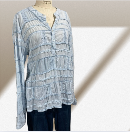 Long sleeved Soft Blue Button Down